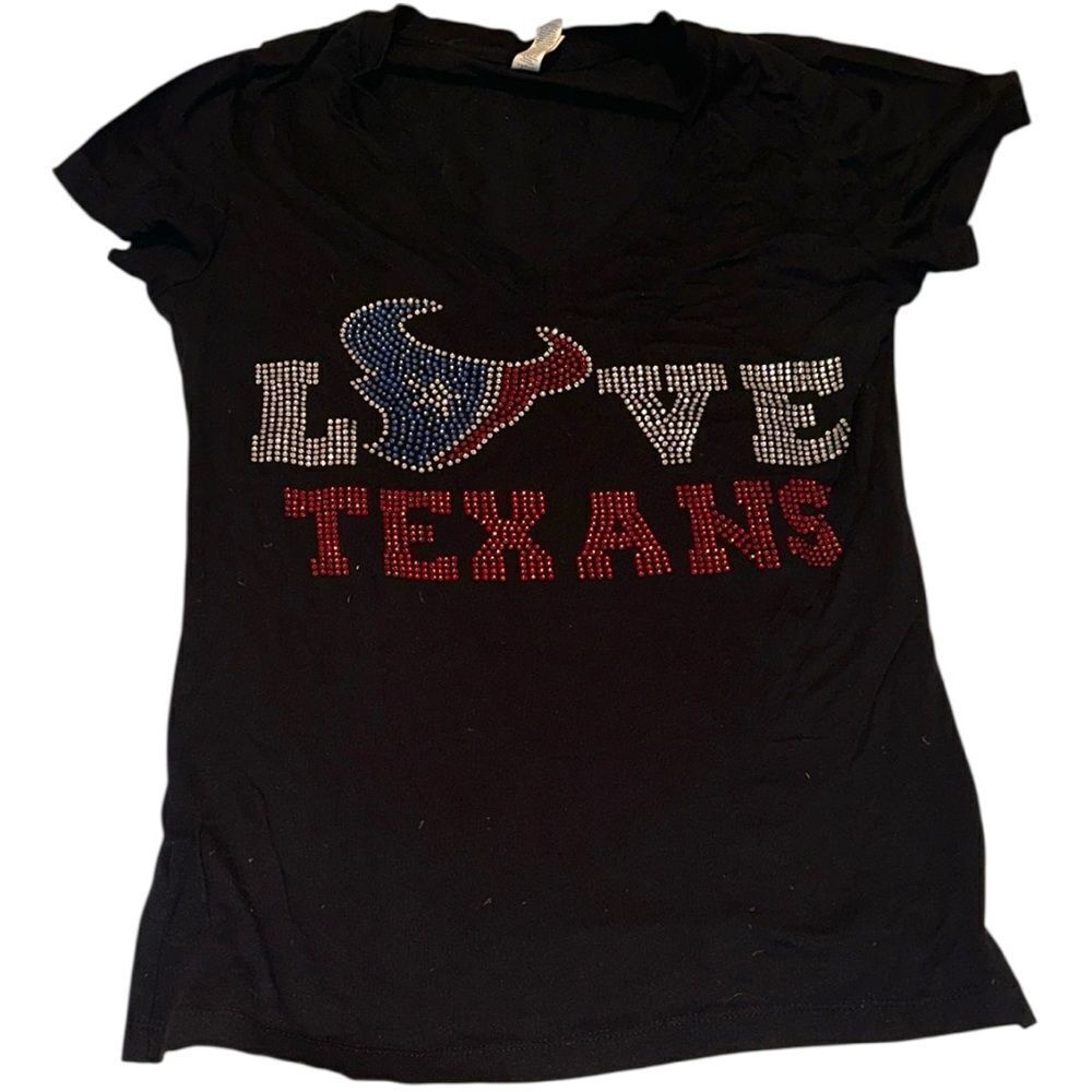 Houston Texans Womens Bling Rhinestone T-Shirt